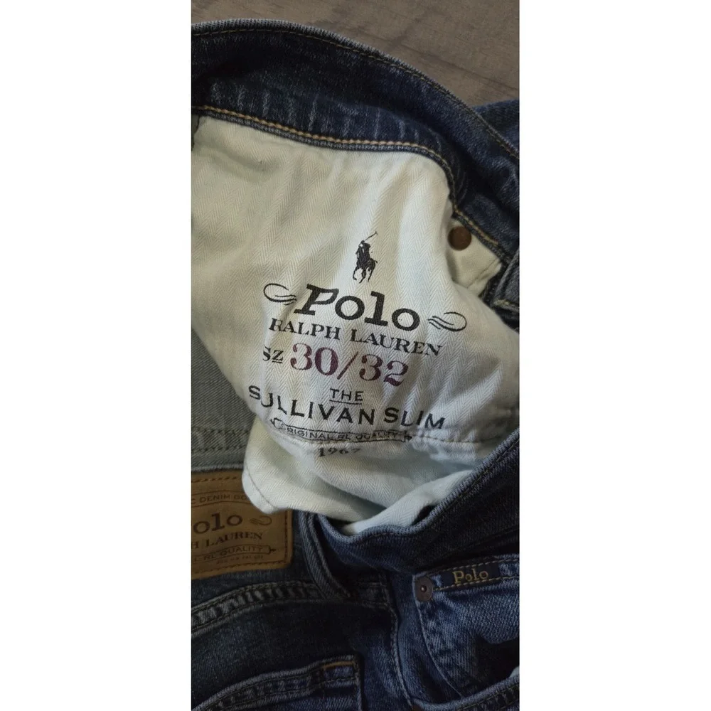 Polo Ralph Lauren Men 30/32 Sullivan Slim Medium Wash Denim Blue Jeans